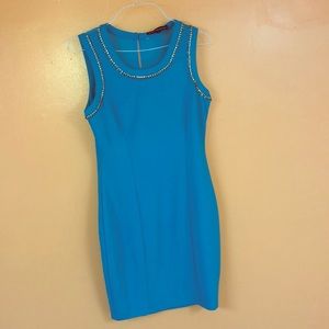 A Spike Blue Dress By Symphony
